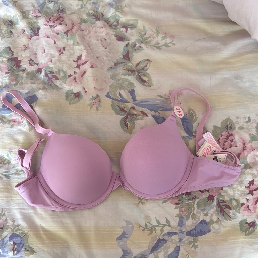 Purple Molded Cup T-Shirt Bra Victoria Secret PINK
